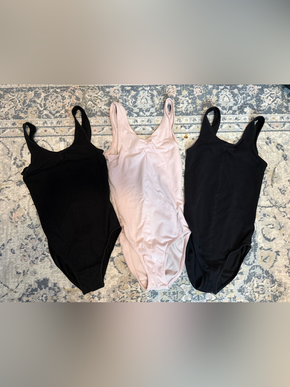 Mondor Pinched Front Leotards 2 Black / 1 Pink